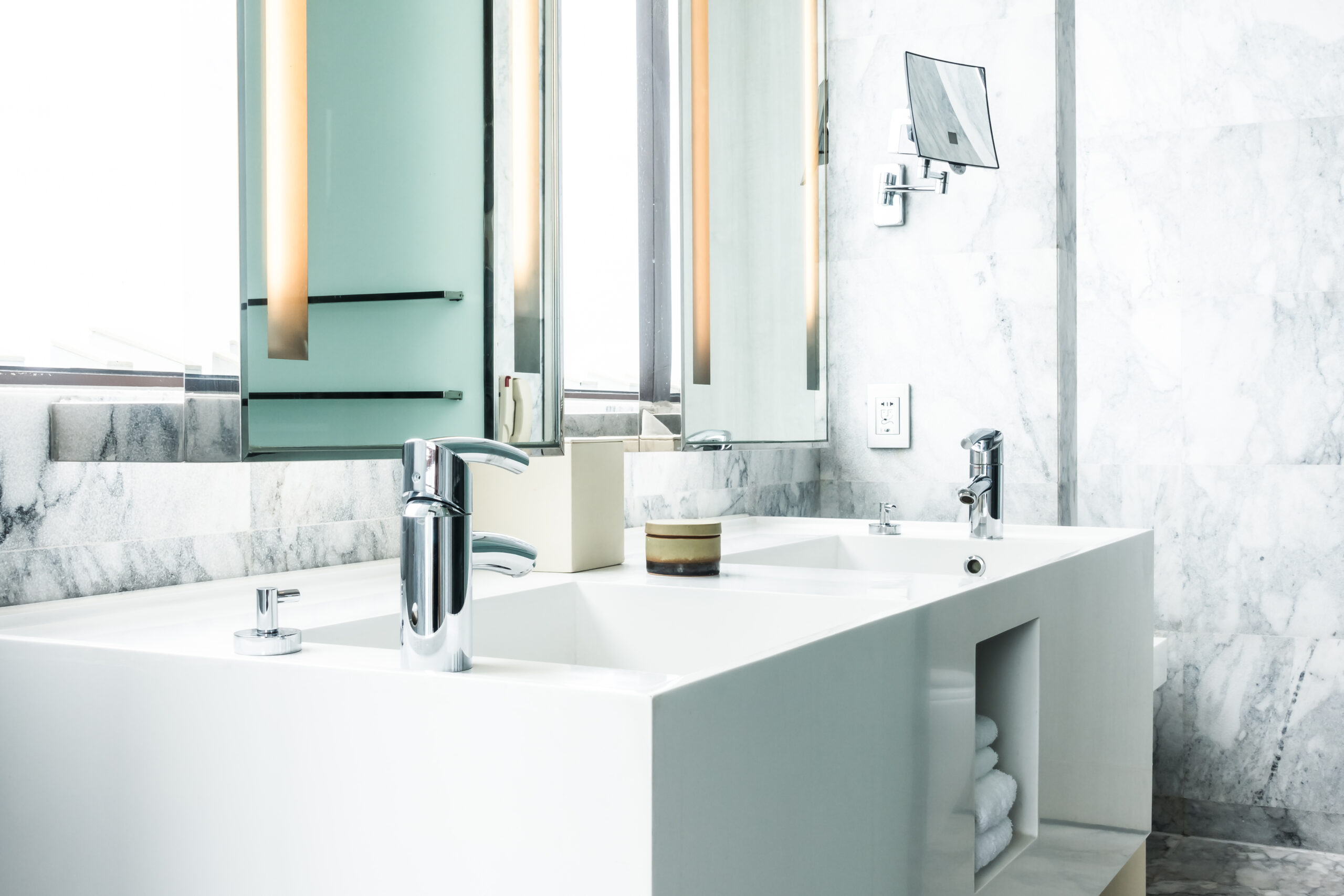 Faucet and Sink Faucet and Sink decoration in bathroom interior
