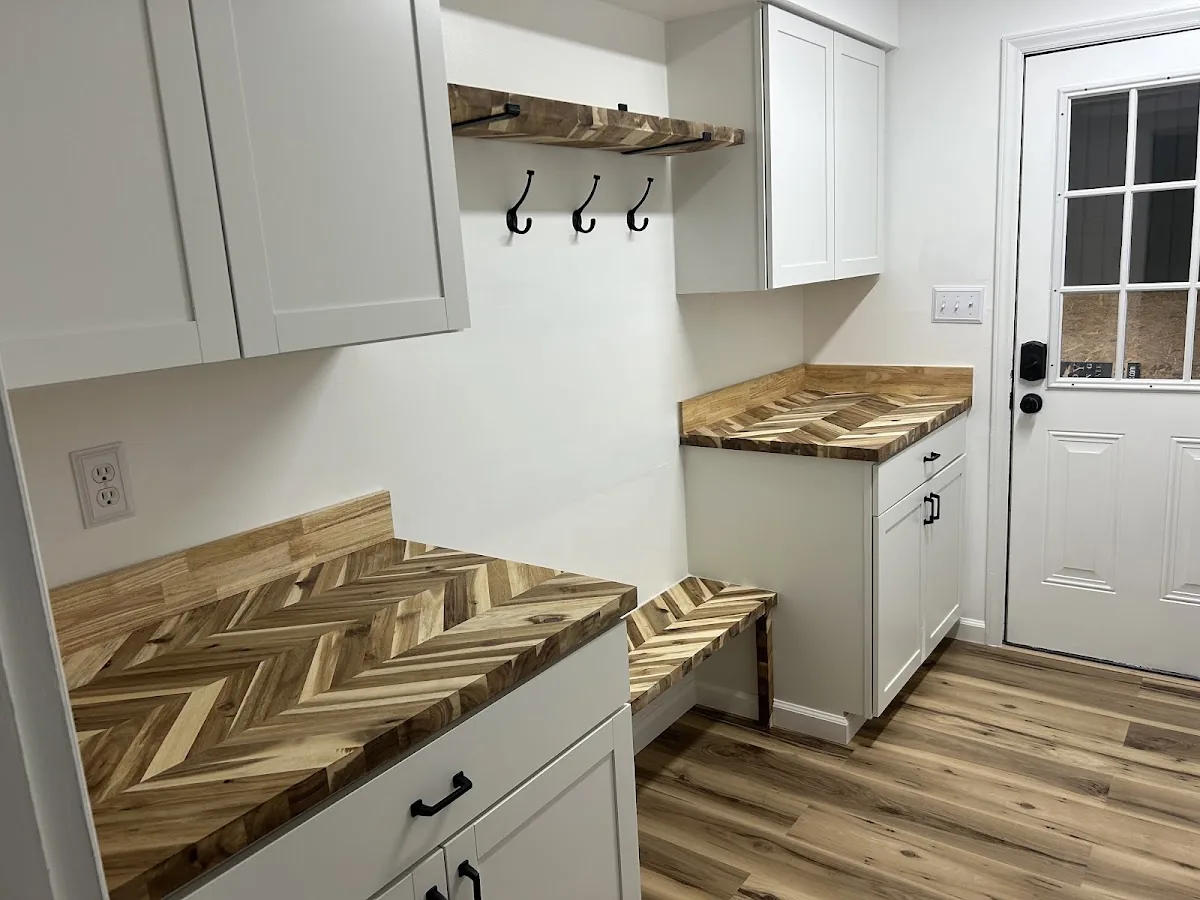 Cabinet hooks and finish work in Charlotte NC small handyman job