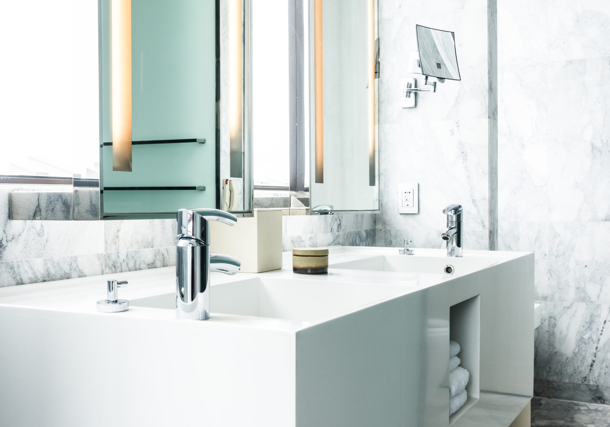Faucet and Sink Faucet and Sink decoration in bathroom interior